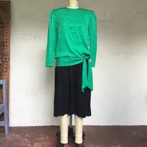 Vintage 1980’s Adrianna Papell silk dress